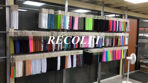 Multiple Repreve Swimwear Fabric Samples For Customer Quality Checking
